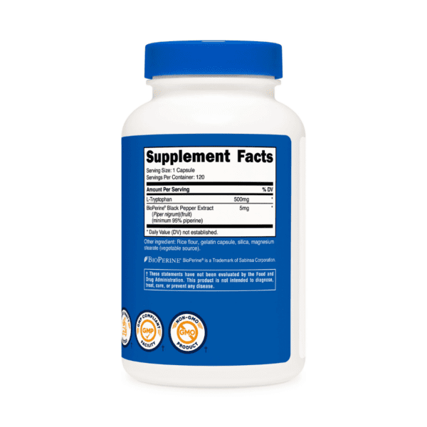 L-Tryptophan 500 mg 120 cap - Image 2